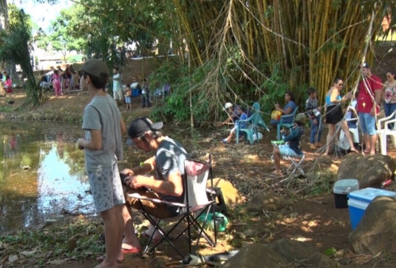 Torneio de Pesca Mirim lota o Parque Sabiá em Cacoal