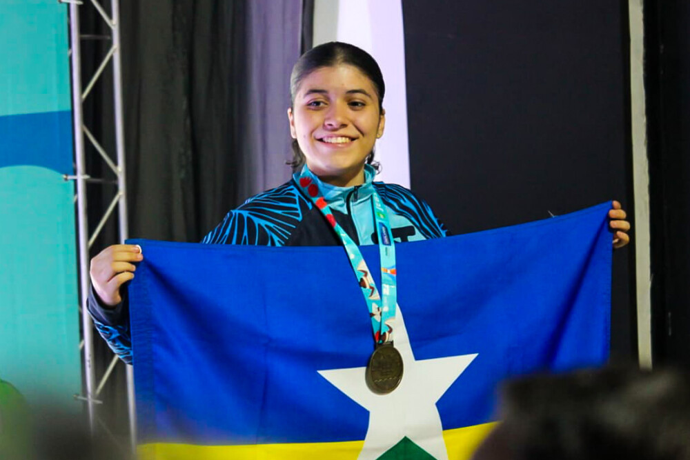 Estudante de 13 anos conquista o primeiro bronze para Rondônia nos Jogos Escolares Brasileiros 2025