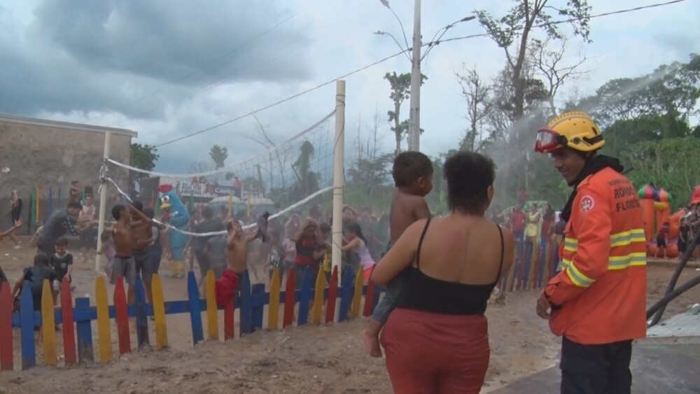 Moradores promovem tarde inesquecível para crianças