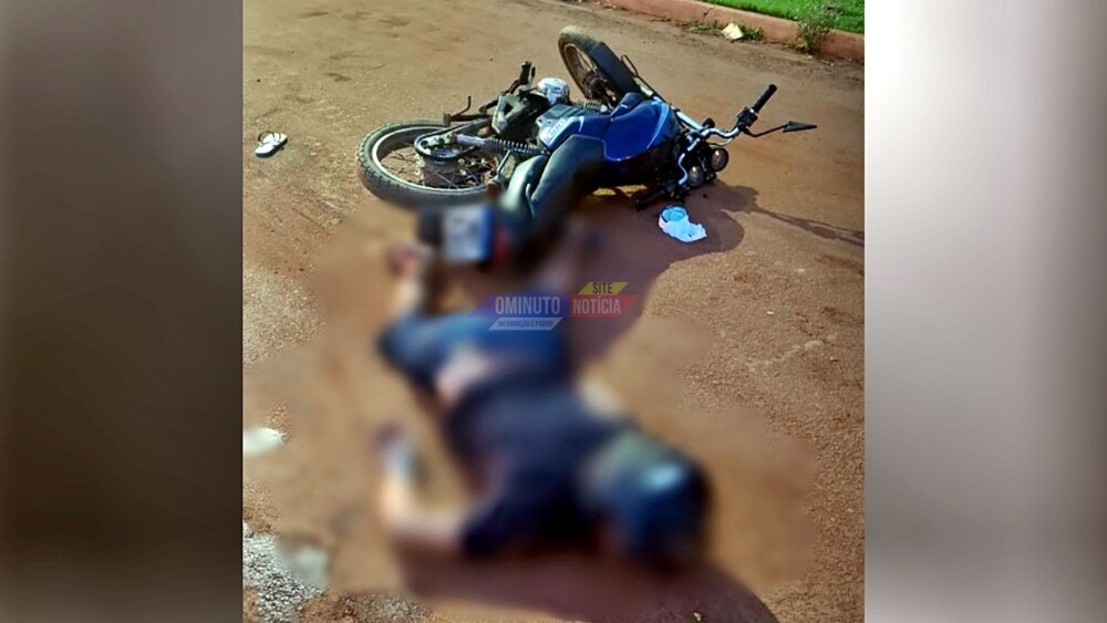 Homem morre ao cair de moto no bairro Alpha Park, em Cacoal