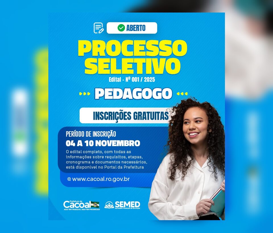 Prefeitura anuncia contratação emergencial de professores com salário de quase R$7 mil