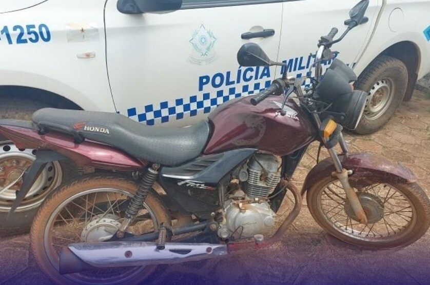 Motocicleta furtada em Cacoal é recuperada pela PM em Espigão