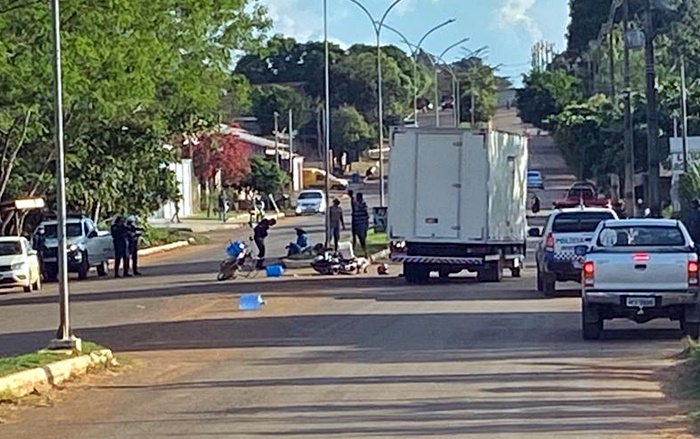 Acidente na Linha 605, deixa dois motociclistas feridos, nesta quinta-feira