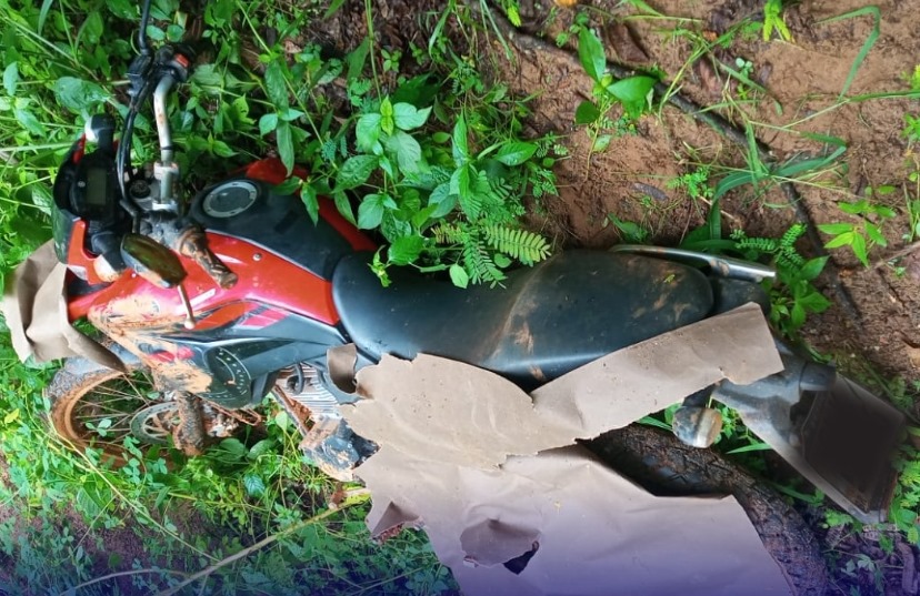 Motocicleta furtada durante a madrugada é recuperada pela PM em Cacoal
