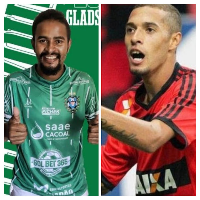 União Cacoalense anuncia o retorno de Gladstone e a contração do atacante Paulinho, ex-Flamengo