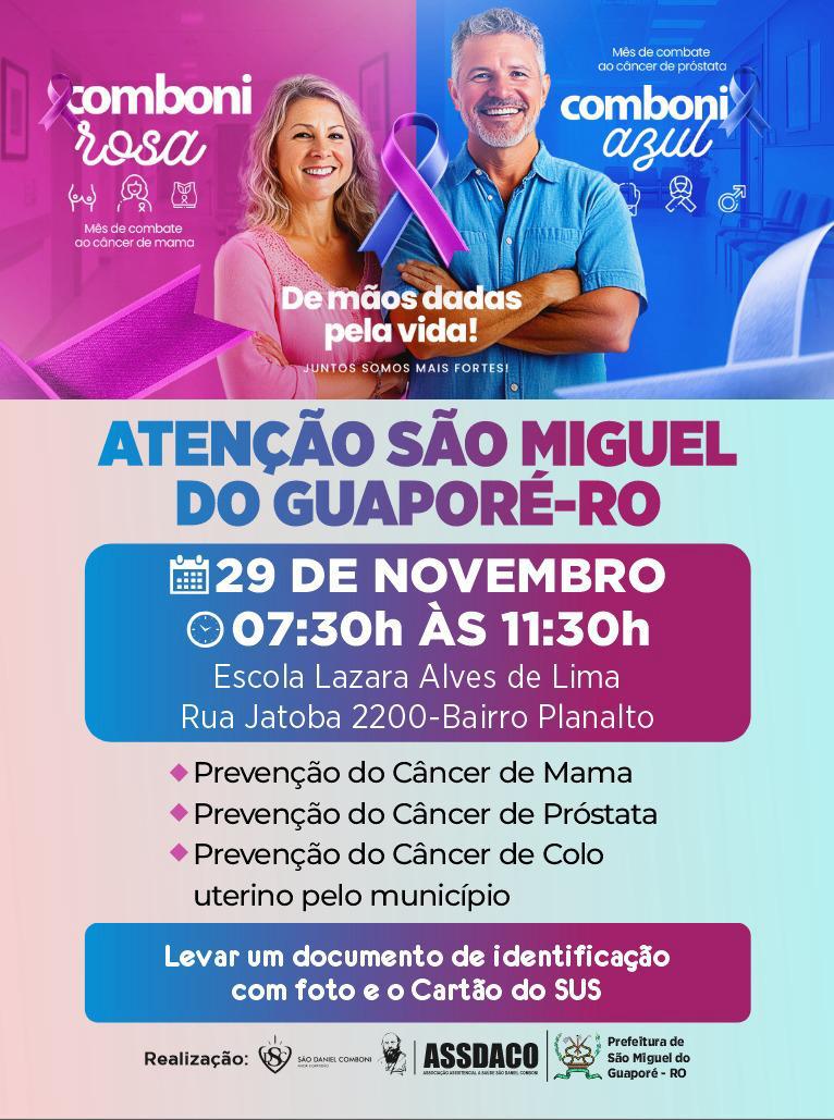 Ação da ASSDACO mobiliza moradores de São Miguel do Guaporé no dia 29 de novembro