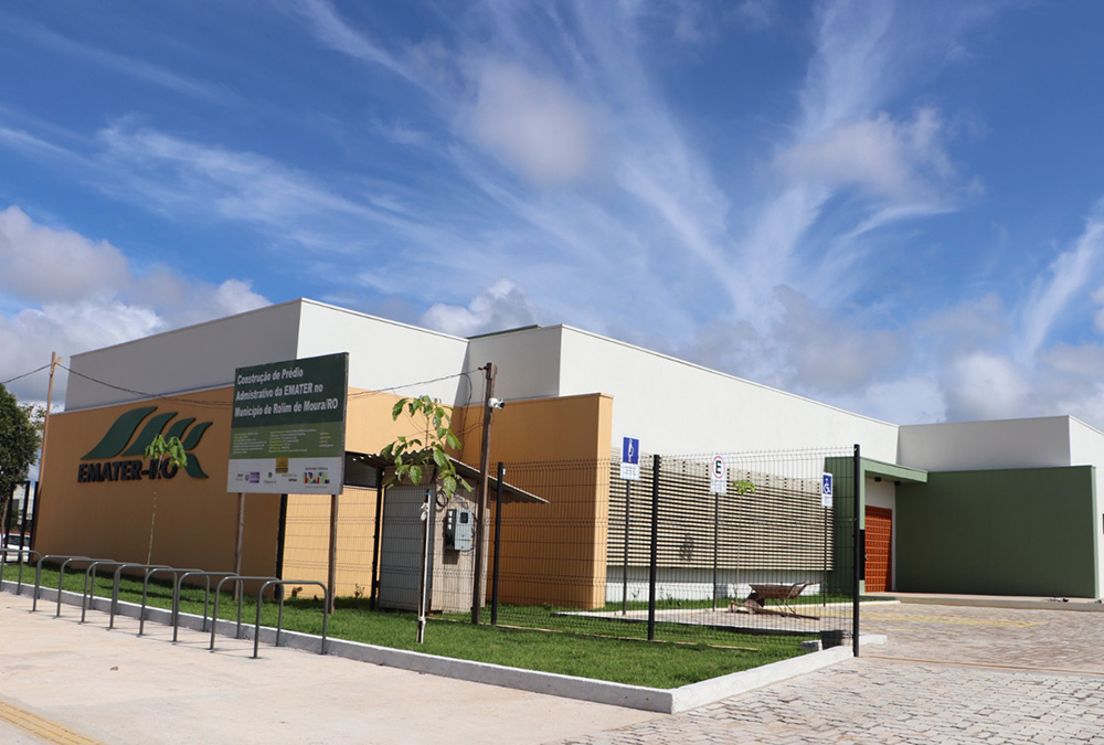 Inauguração do novo prédio da Emater-RO acontece nesta quinta-feira, 20, em Rolim de Moura