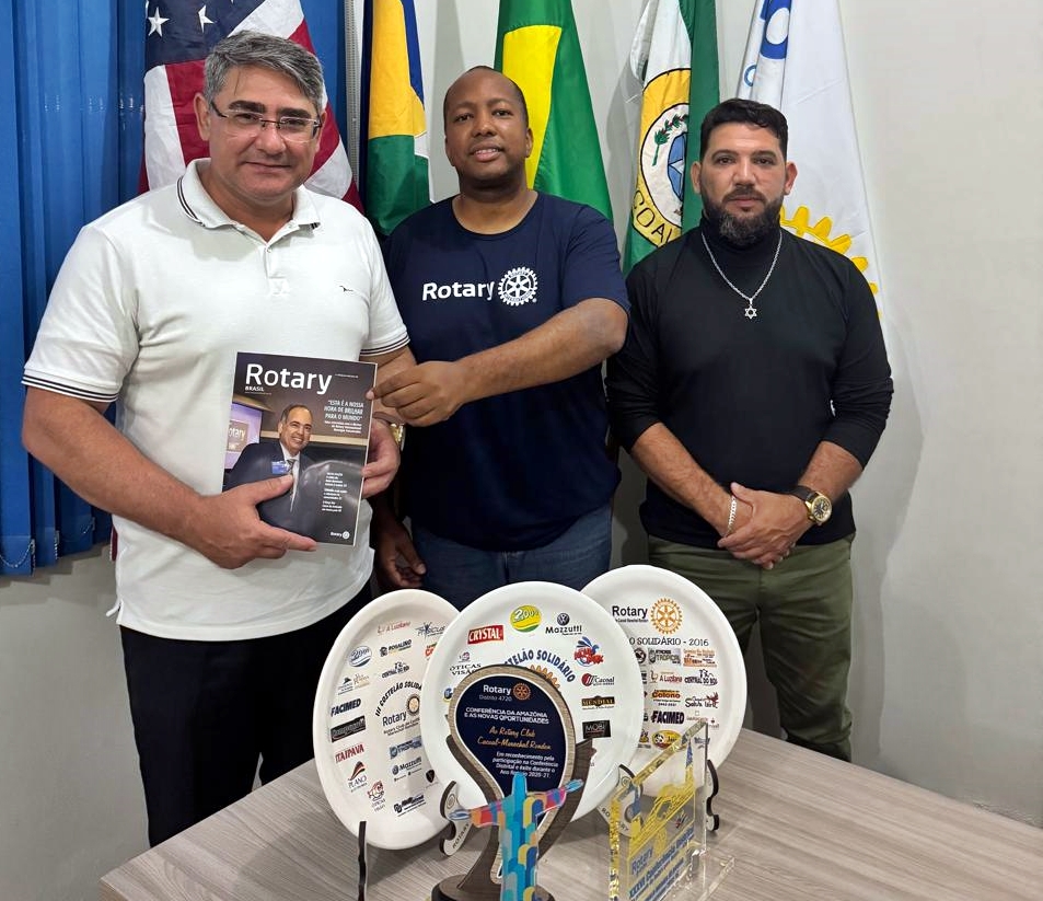 Nelson Salles visita Rotary Marechal Rondon durante encontro em Cacoal