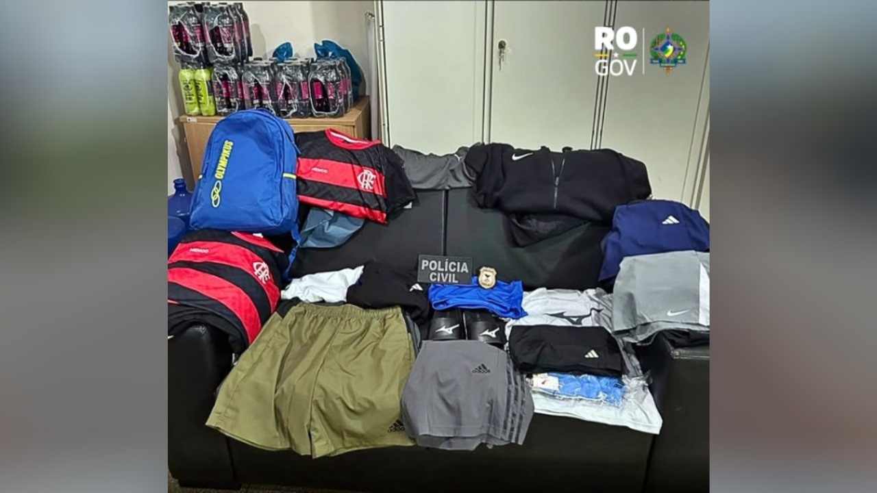 Adolescentes são apreendidos após furto a loja de roupas esportivas em Vilhena