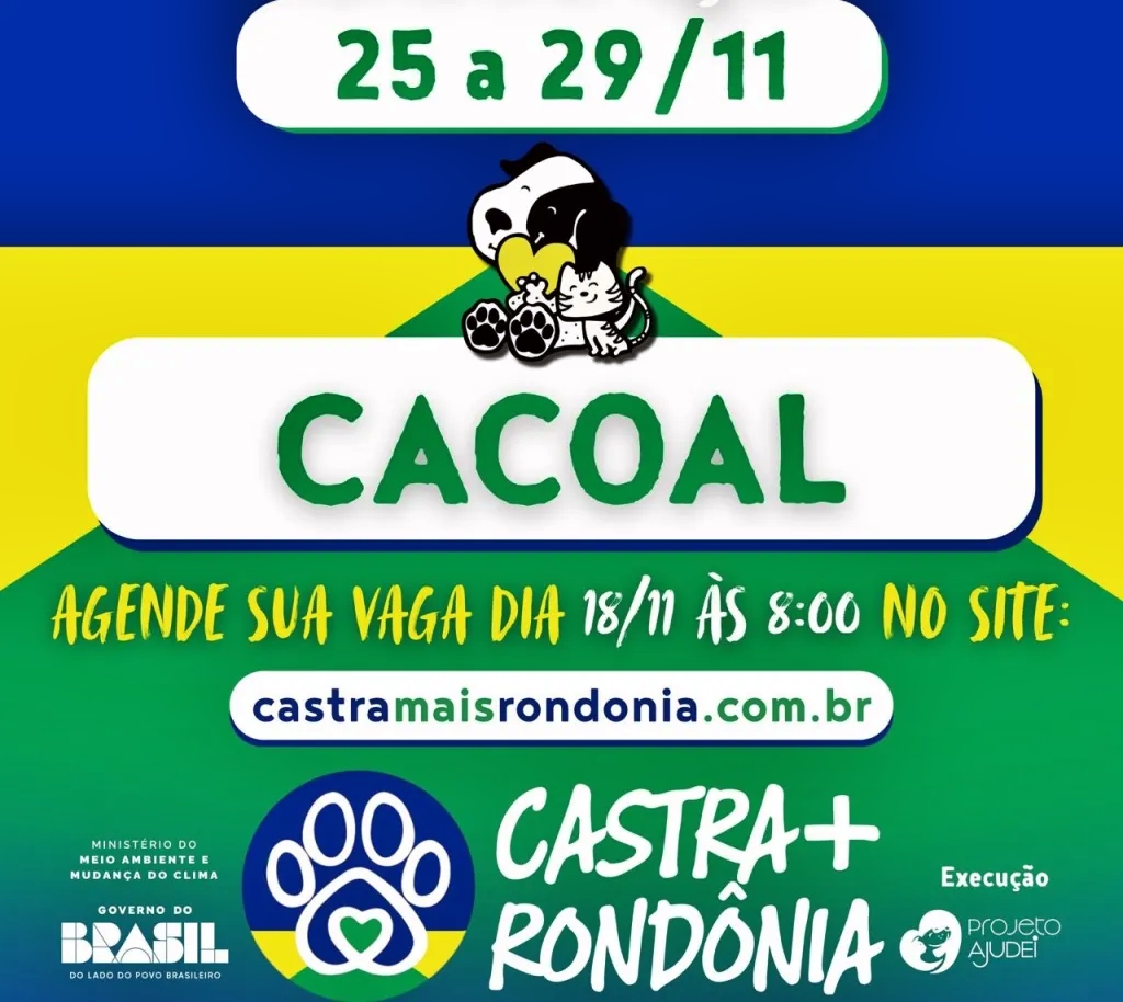 Sábado marcou o encerramento dos atendimentos do Castra+ Rondônia em Cacoal