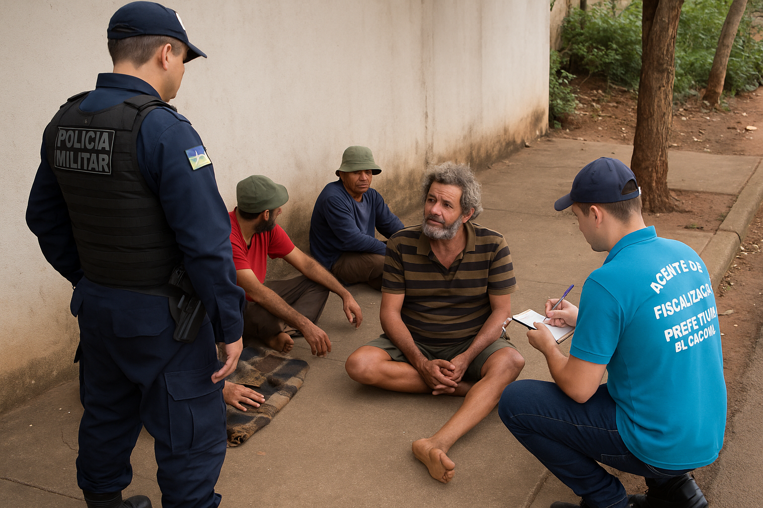 Ação conjunta promove orientação e desocupação voluntária em área pública de Cacoal