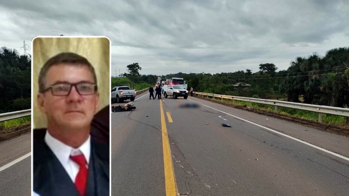 Motociclista de família pioneira morre em acidente na BR-364, entre Ji-Paraná e Presidente Médici