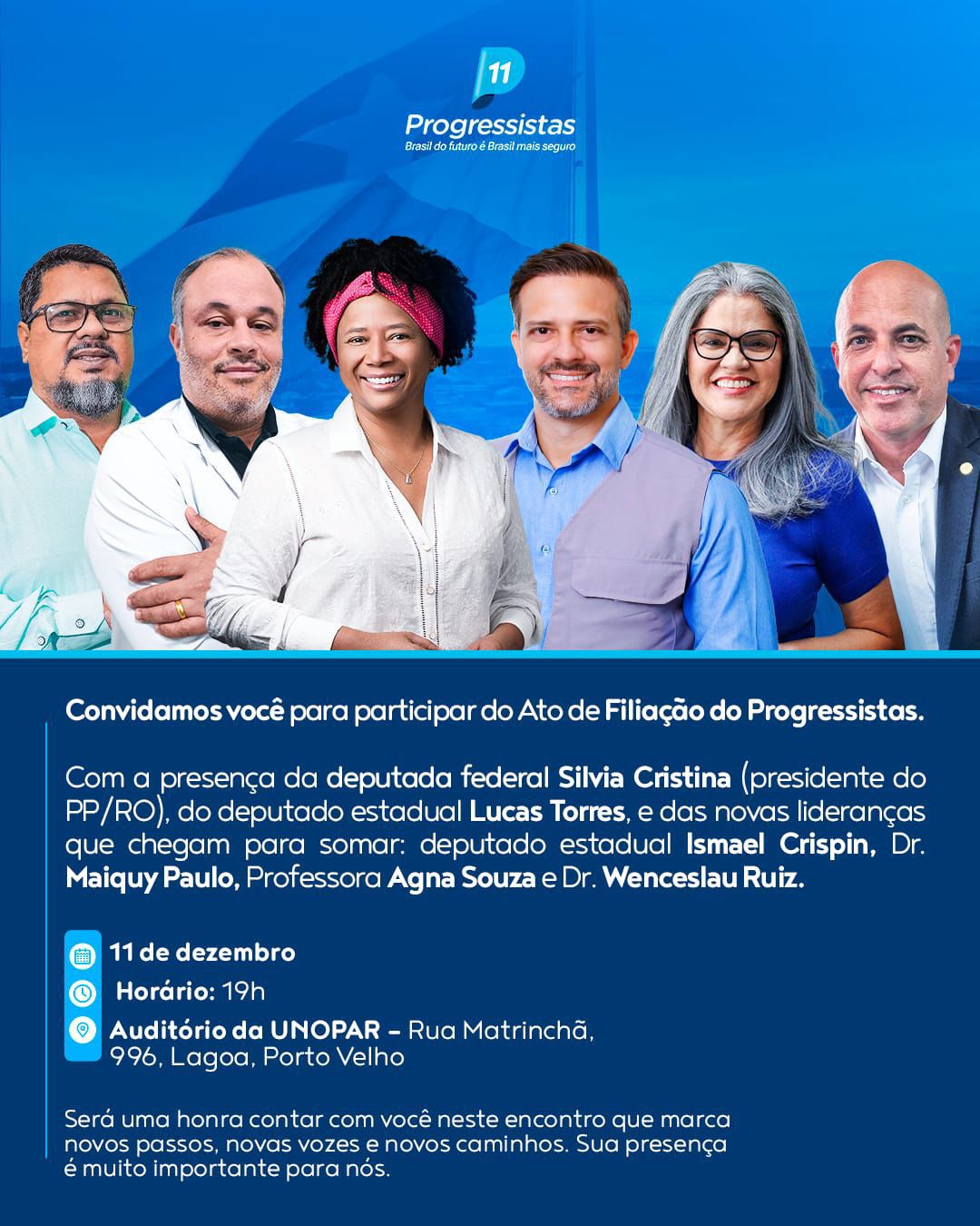 Progressistas recebe hoje novas lideranças