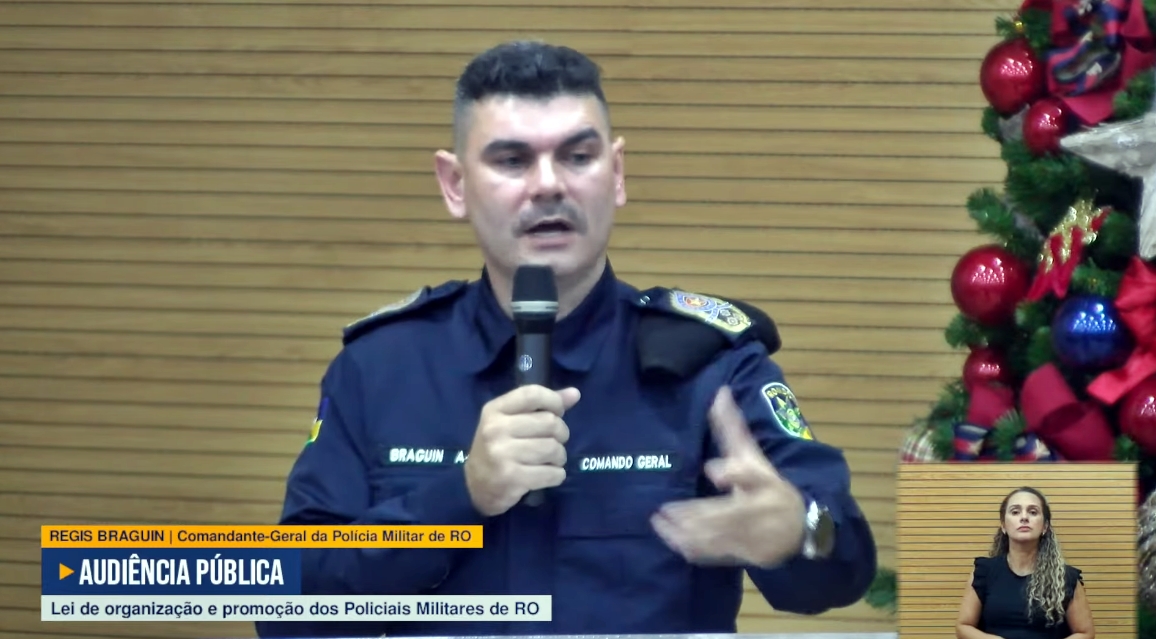 Audiência na ALE-RO termina em tensão após troca de acusações entre vereador e comandante-geral da PM