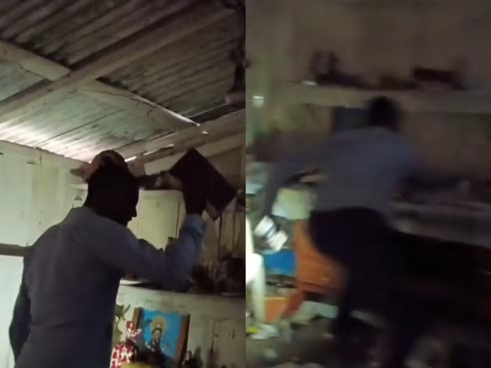 Pastor invade centro de umbanda e destrói objetos sagrados em RO