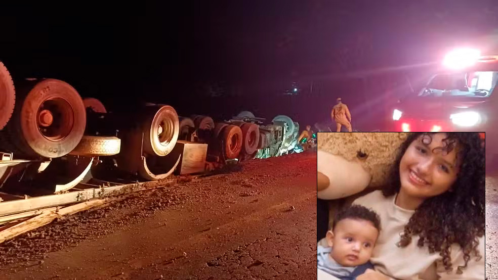 Novos detalhes apontam falha mecânica em capotamento que matou adolescente e bebê