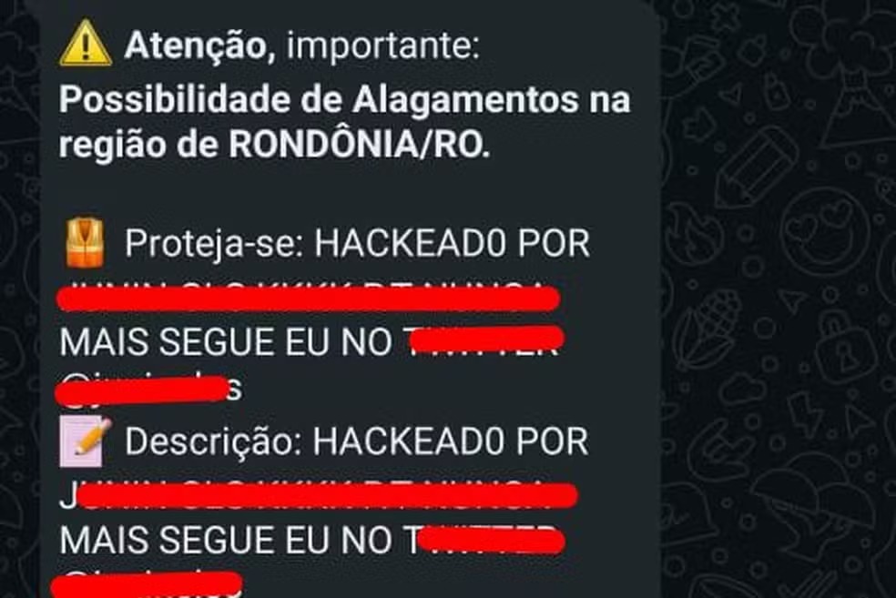 Defesa Civil confirma ataque hacker em sistema de alertas em Rondônia