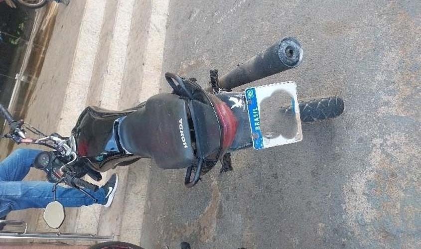 Motocicleta adulterada é apreendida no centro da capital