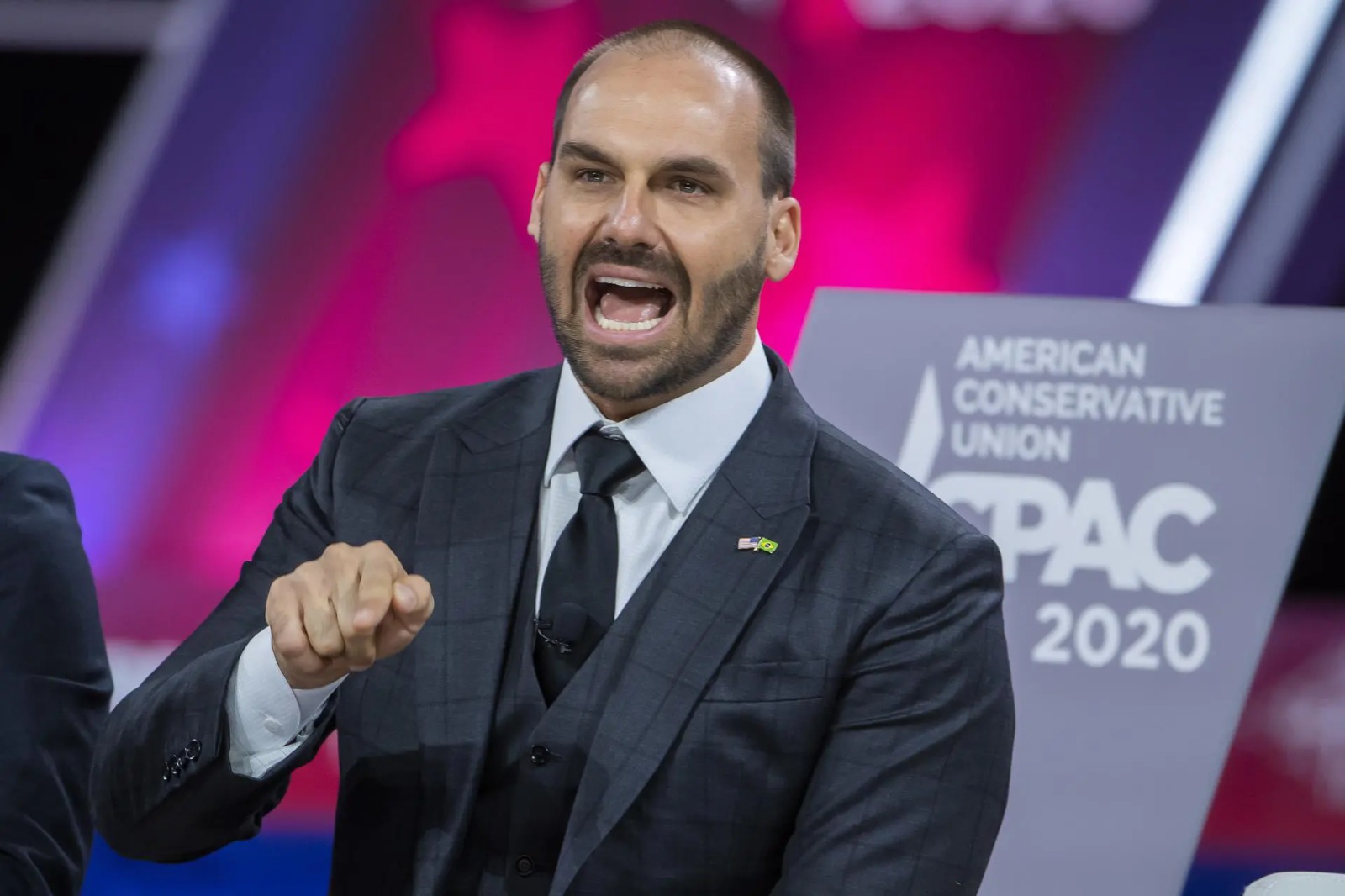 Eduardo Bolsonaro encontra congressista americano para discutir liberdade de expressão