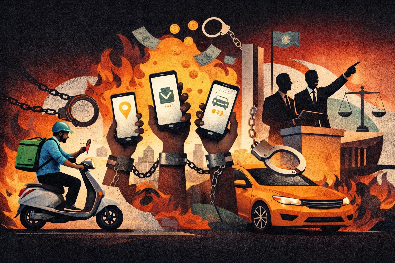 Governo discute regras para apps de entrega em encontro turbulento