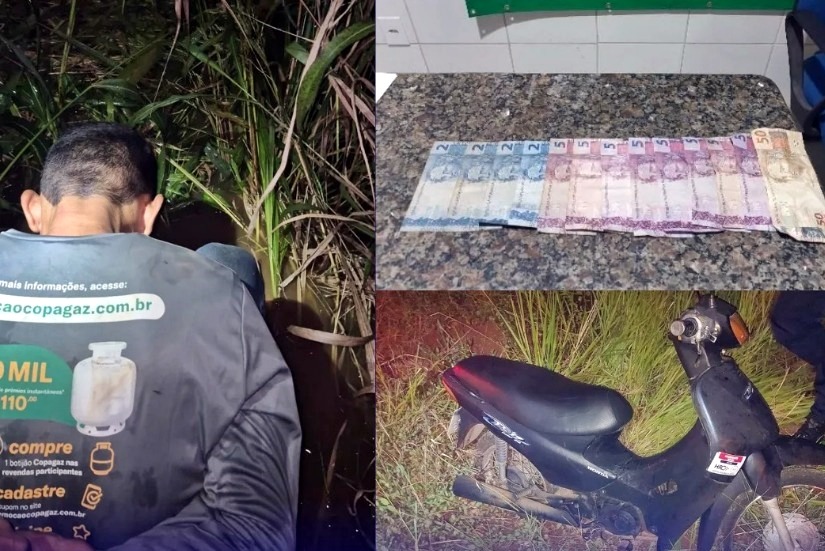 Suspeito é preso após roubo a farmácia e furto de motoneta em Cacoal