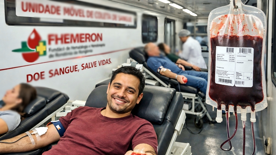 Fhemeron promove ação itinerante de doação de sangue em Presidente Médici