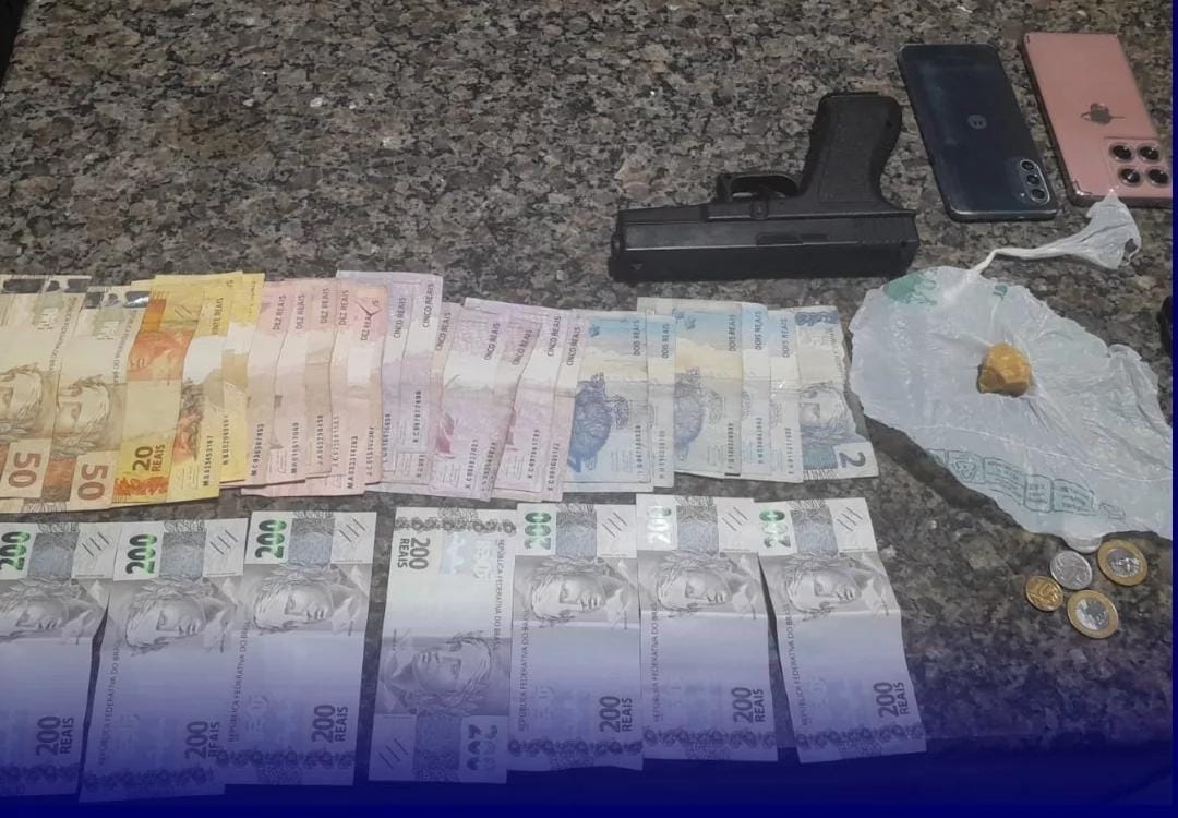 PM apreende drogas e dinheiro em Cacoal