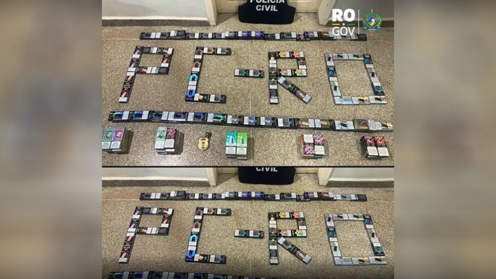 Operação Vapor Sombrio prende dois por venda ilegal de cigarros eletrônicos perto de escola em Alvorada do Oeste