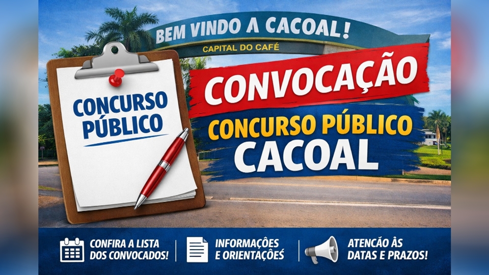 Prefeitura de Cacoal realiza 8ª convocação de aprovados em concurso público