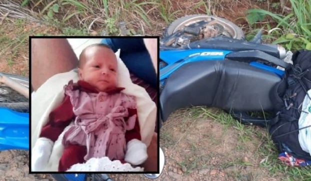 Bebê que faria 1 mês nesta segunda 14, morre em acidente na RO-470, em Ouro Preto, RO