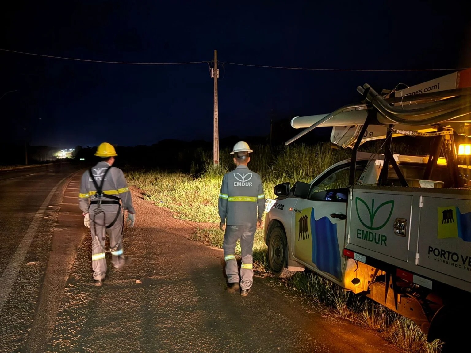 Apagão atinge BR-364 após furto de transformador