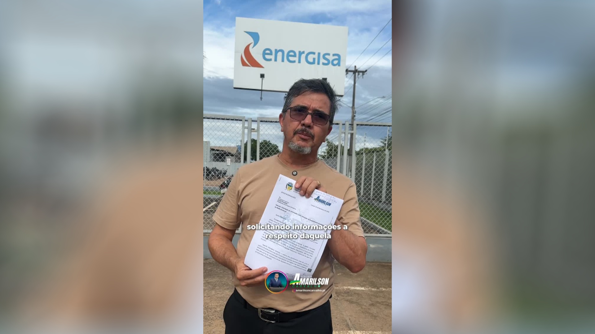 Amarilson Carvalho cobra esclarecimentos da Energisa sobre falta de água em Cacoal