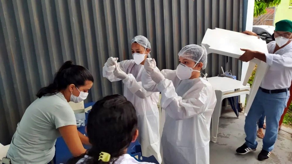 Prefeitura de Alvorada D’Oeste, realiza 377 testes rápidos de Covid-19, em Drive-Thru neste sábado