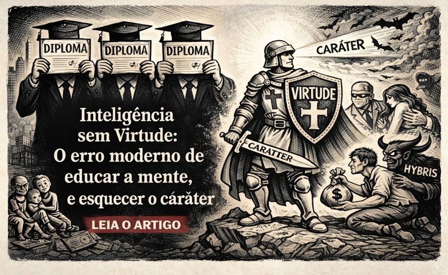 Inteligência sem Virtude: O erro moderno de educar a mente, e esquecer o caráter.