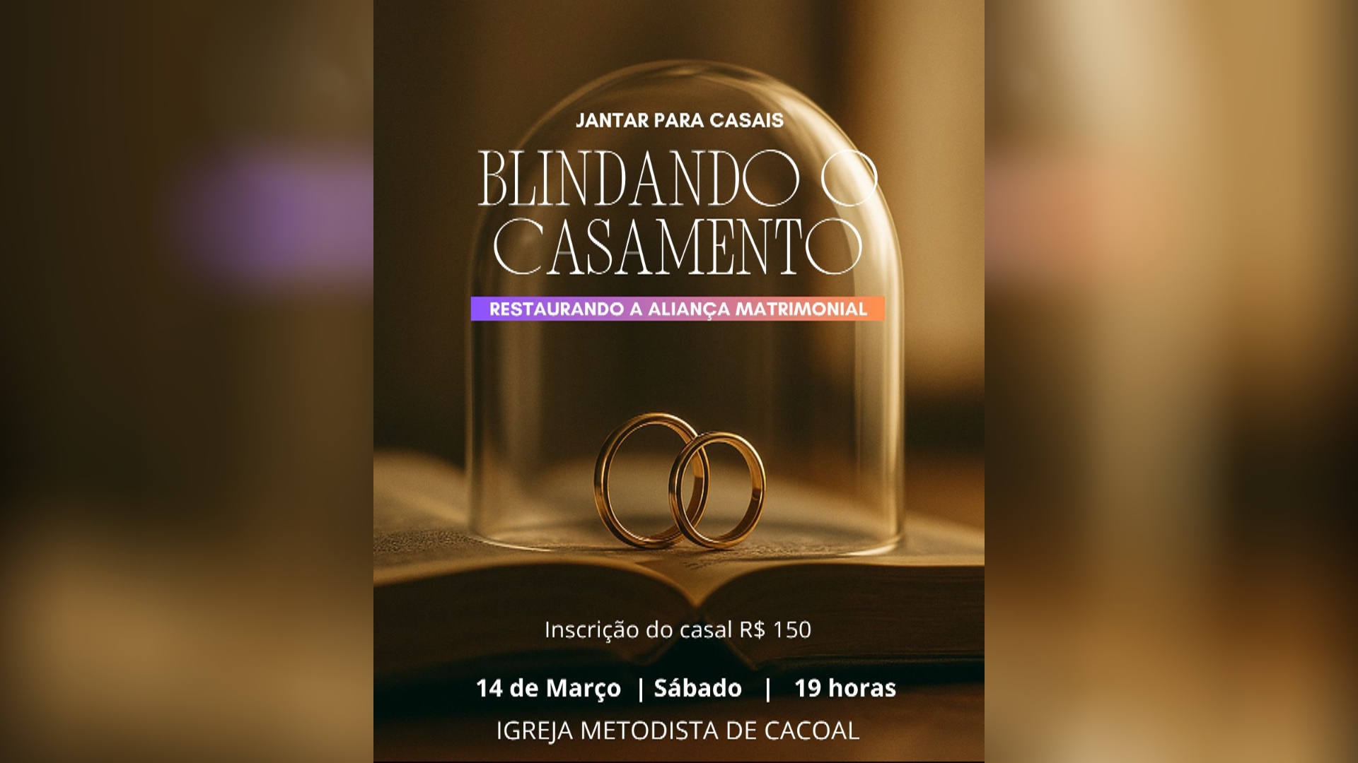 Igreja Metodista de Cacoal promoverá noite especial para casais