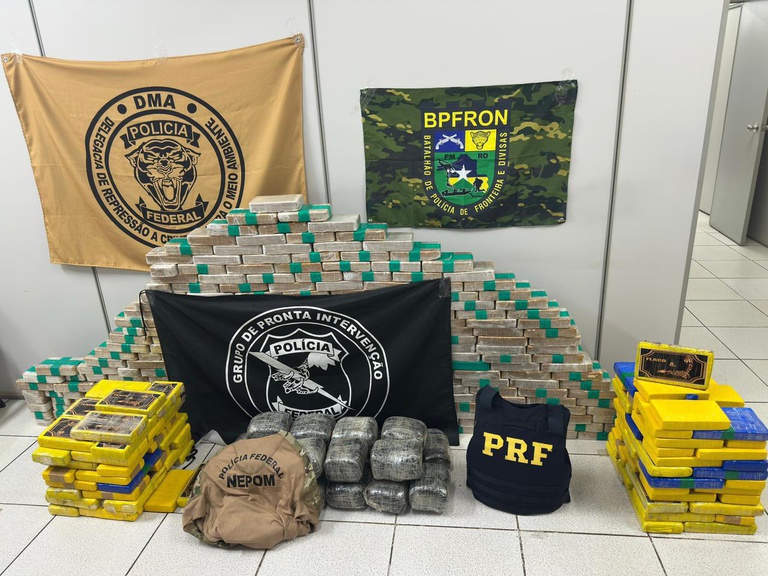 Quase 400 kg de drogas são apreendidos em operação