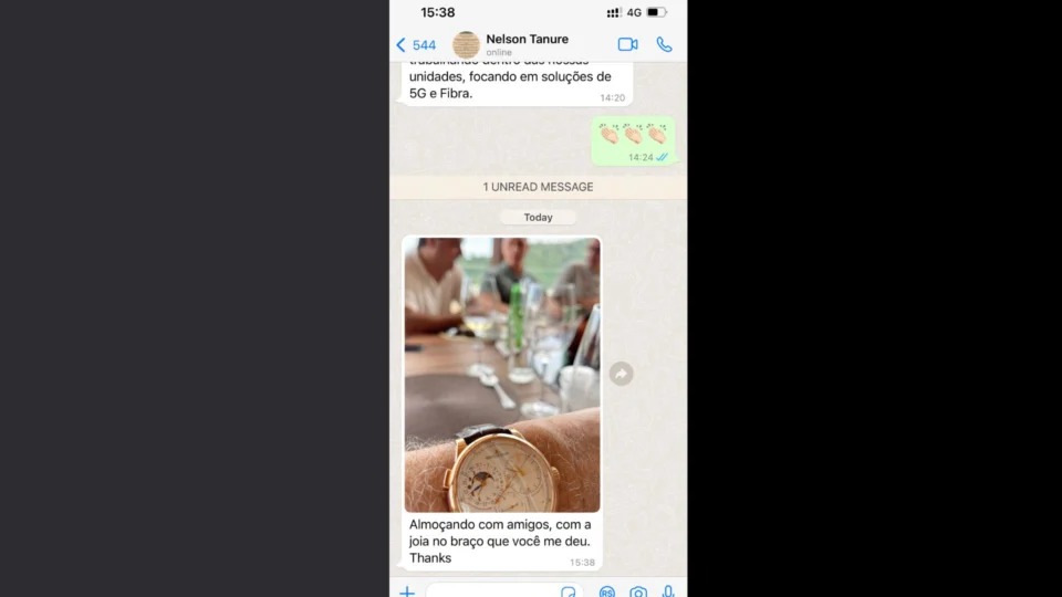Presente milionário: relógio dado por Vorcaro a Tarune chama atenção