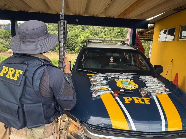 Operação da PRF apreende armas em Porto Velho