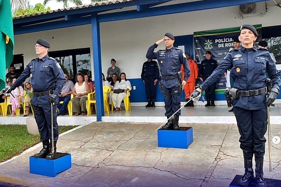 Apresentador da TV Suruí Cacoal, Nelson Salim faz homenagens a militares do 4º BPM