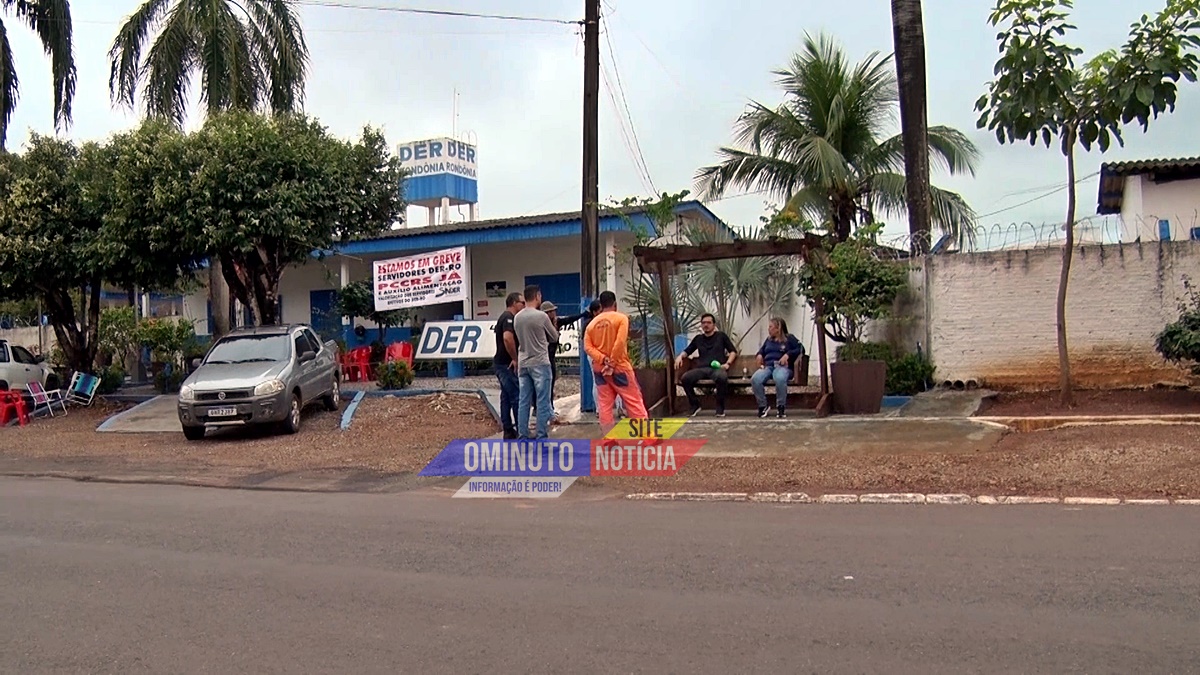 Servidores do DER entram em greve em Cacoal e cobram plano de carreira e auxílio alimentação