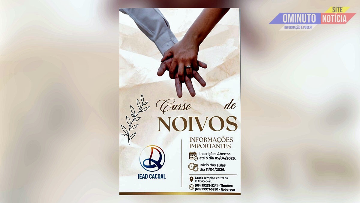 Curso de noivos abre inscrições em Cacoal e reforça importância da preparação para o casamento