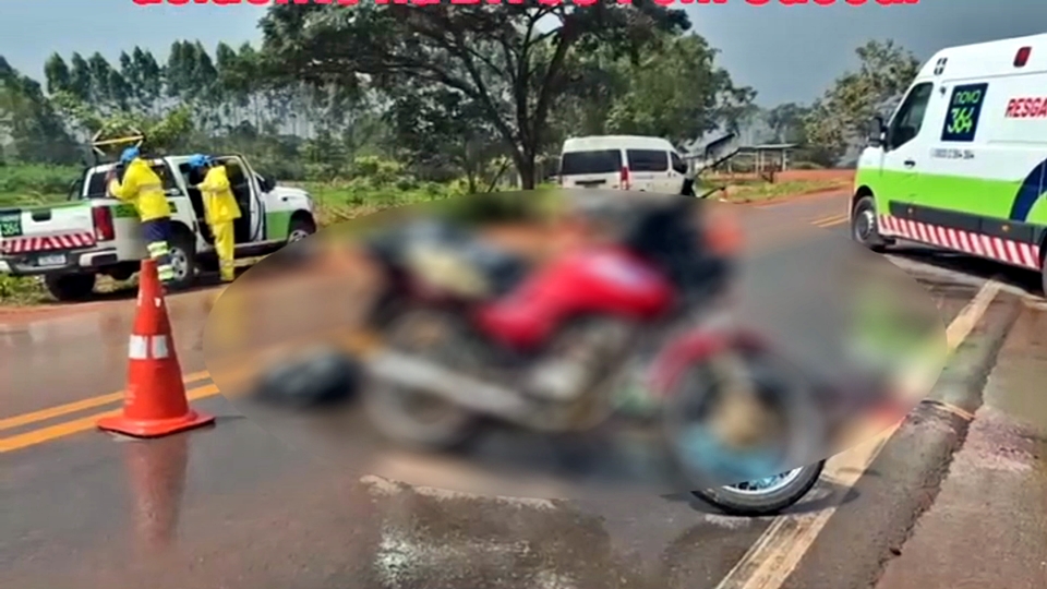 Motociclista morre em colisão com caminhão na BR-364, entre Cacoal e Médici