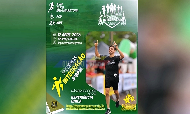Corrida do 4º BPM chega à 5ª edição e convida população para manhã de integração em Cacoal