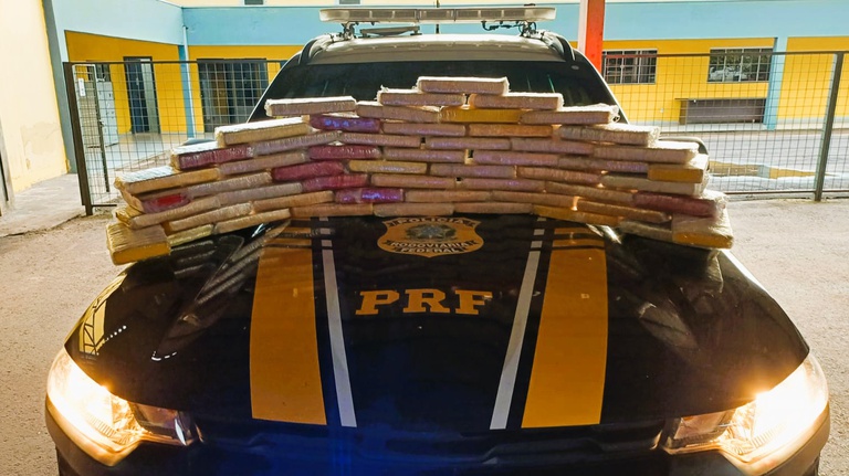 PRF intercepta 50 kg de cocaína na BR-364 em Rondônia