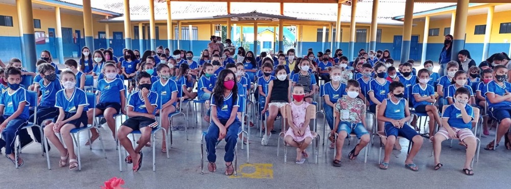 Educação e saúde investem na conscientização de alunos, sobre a Covid-19, em Alvorada do Oeste, RO