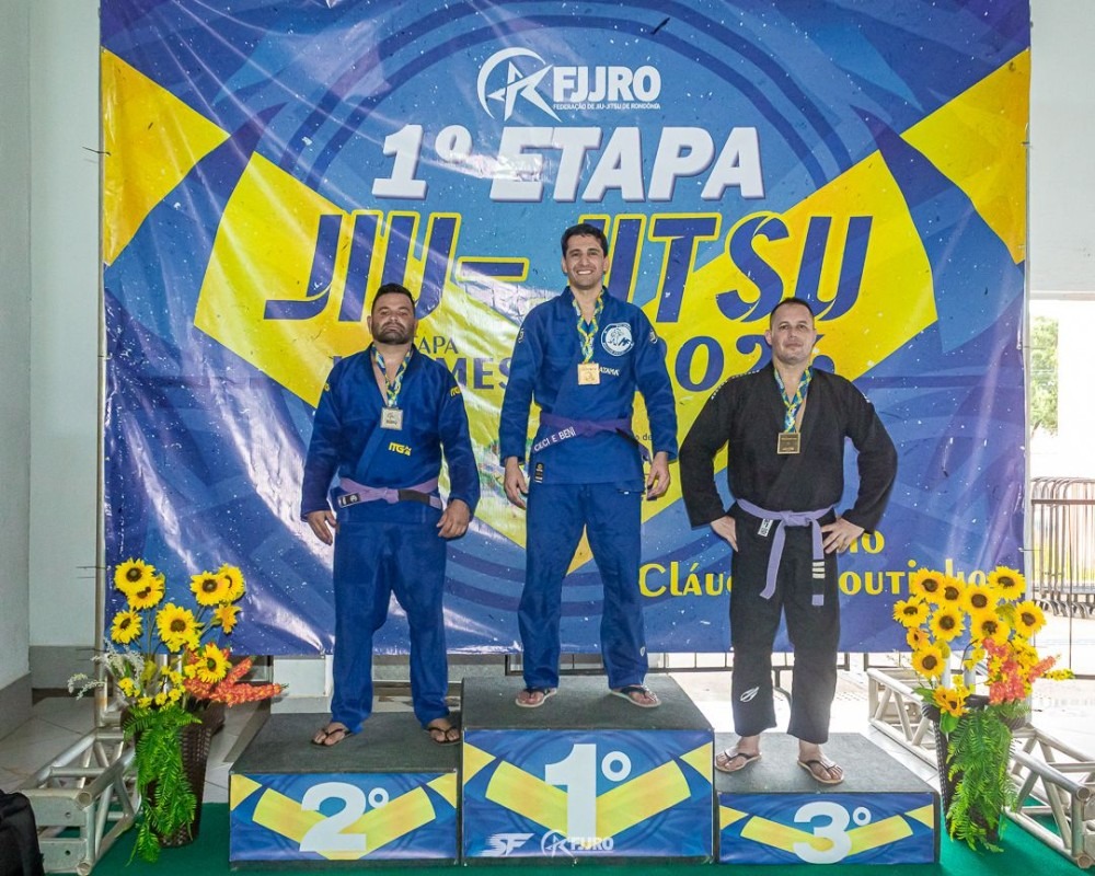 Atletas de Jaru brilham na abertura do Circuito Rondoniense de Jiu-Jitsu 2026