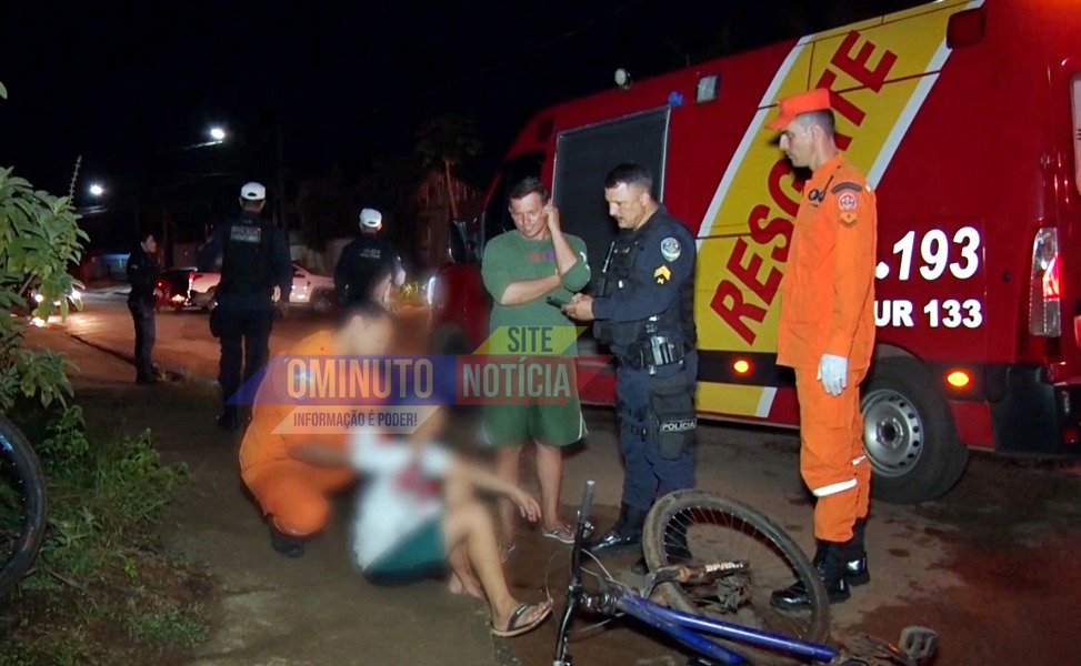 Adolescente é atropelado na rua Uirapuru em Cacoal