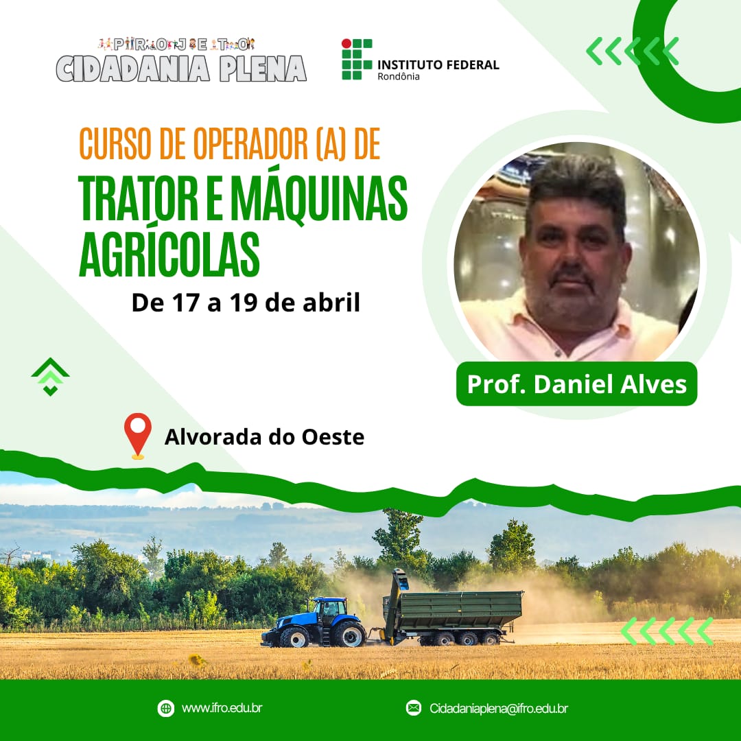 Produtores recebem curso de máquinas agrícolas