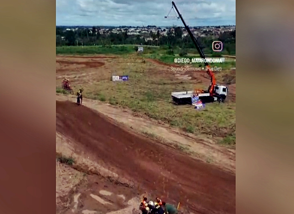 Pai de piloto é atingido por motocicleta na Pista do Bosque fica em estado grave, em Cacoal