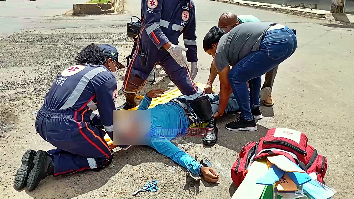 Idosos ficam feridos em dois acidentes distintos em Ariquemes